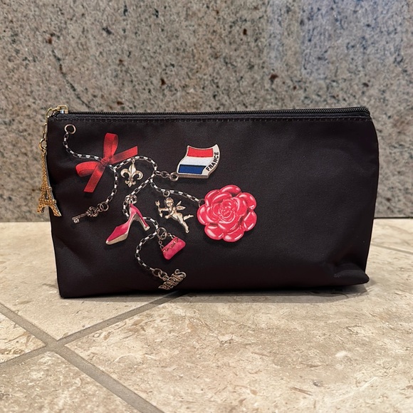 New Lancôme Paris Eiffel Tower Francophile French charm nylon make up pouch - Picture 1 of 8